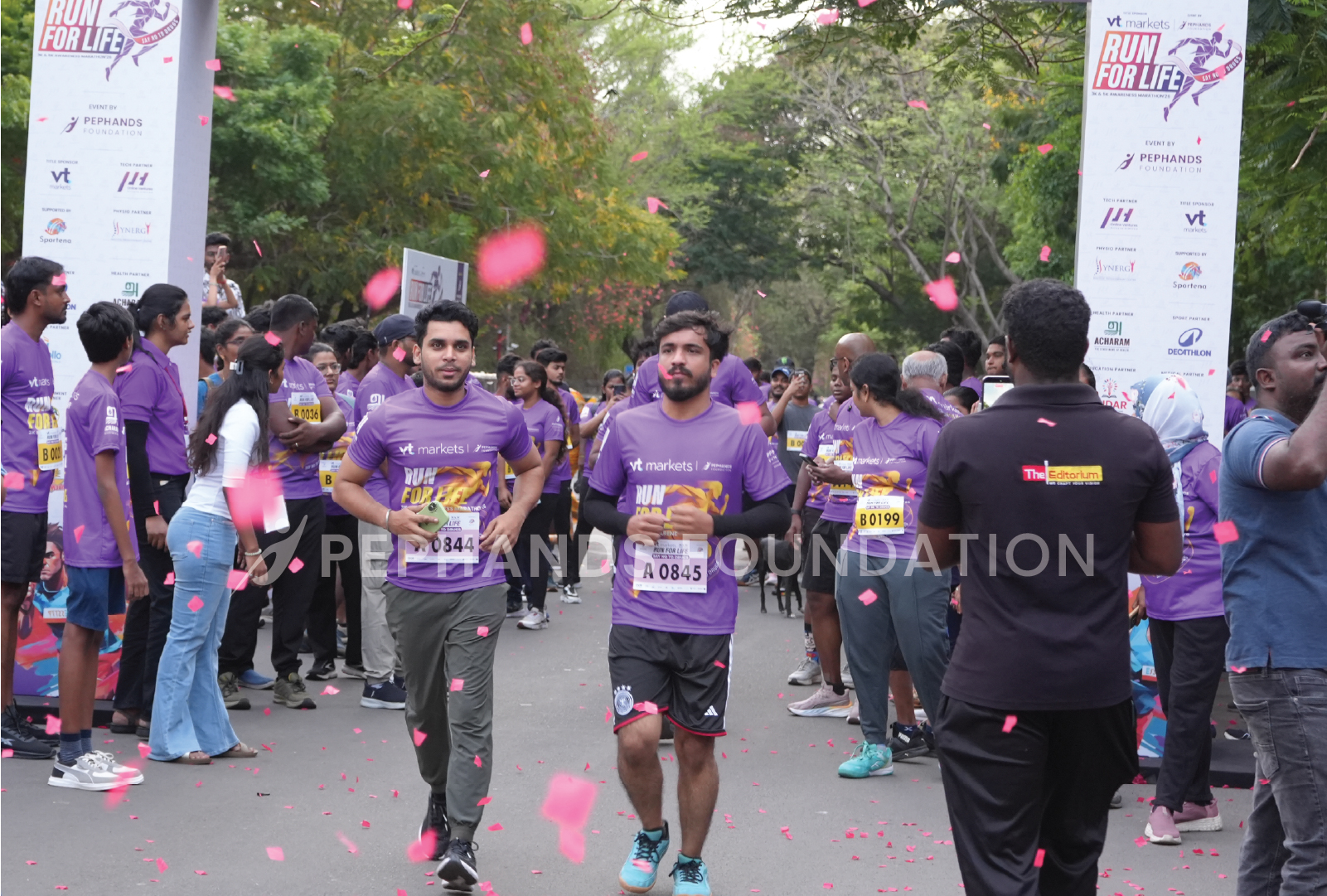 Run For Life Marathon Chennai participants running